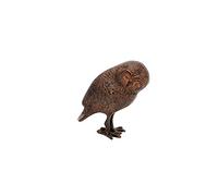 ACHLA Designs Owl Garden Statue, Aluminum, Rustic Bronze Painted Finish