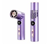 AChoice4U Portable Handheld Fan,USB Rechargeable Personal Fan with flashlight,100-Speed Precision,18000rpm High-Speed Motor, 1800mAh Ultra Light portable Fan for Travel/Outdoor/Gift/Makeup (Purple)