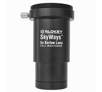Achromatic 5X Barlow Lens Pro Slokey SkyWays - Superior Optical Quality with FMC and Anti-Reflective Treated Lens for a Sharp, Crisp, Clear Image - Super Light, Compact and Durable (1.25")