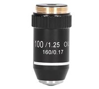 Achromatic Microscope Objective 100X Magnification High Power Lens 20.2mm Interface Oil Achromatic Microscope Objective for Chemistry Physics