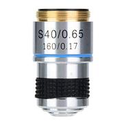 Achromatic Objective Lens for Biological Microscope 40X 160/0.17 - High-Resolution Optical Glass for Clear Imaging and Accurate Analysis in Laboratory Applications