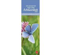 Achtsamkeit Lesezeichen & Kalender 2026: Kleine Aufmerksamkeit. Lesezeichenkalender 2026 zum Aufhängen. 6 x 18 cm mit perforierten Kalenderblättern