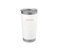 Achtung ich sag was ich Denk Funny Bold Statement Stainless Steel Insulated Tumbler