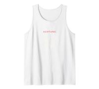 Achtung ich sag was ich Denk Funny Bold Statement Tank Top