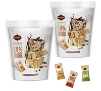 Achva Mini Halva Candy Sesame Tahini Bars Vanilla, Cocoa Beans, and Pistachio | Re-sealable Bag , Gluten Free, Halva Sesame Snack (2 Pack)