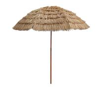 ACHZYFT Artificial Thatch Patio Umbrella, Tilt Adjustable Tiki Beach Parasol, UV & Water Resistant Straw Thatched Sun Shade, Hawaiian Style Outdoor Umbrella For Garden Poolside Backyard(160CM)
