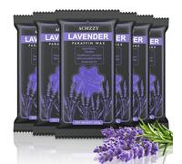 Achzzy Natural Paraffin Wax Refills, 6 Pack Paraffin Wax Blocks of Lavender Scent for Paraffin Bath, Paraffin Wax for Hand and Feet for Deep Hydration, Moisturizing and Nourish(Lavender)