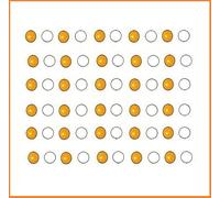 ACi Sujok Byol Magnet Medium Size 5mm Six Set Total-60pc Yellow & White