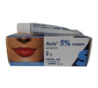 ACIC Ointment Cream Cold Sore 2gr for skin and lip treatment