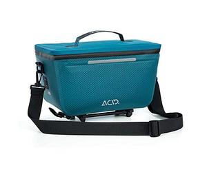 Acid Bicycle Bag Trunk Pro 10L, Blue - Water-repellent, Abrasion-resistant, RILink, Reflective