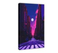 Acid Dream in New York Canvas Poster Wall Art Decor Print Picture Paintings for Living Room Bedroom Decoration Frame: 20x30inch(50x75cm)