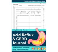 Acid Reflux & GERD Journal: 3-Month Food Diary and Symptom Tracker in 6”x9” size | Purple
