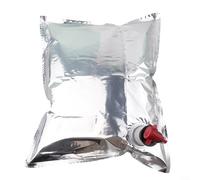 Acid Resistant Bag In Box 5L For pH 3 Fruit Juices | Multilayer film with silver layer, blocks oxygen and light, preserves flavor and freshness for weeks after opening