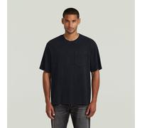 Acid Wash Boxy T-Shirt - Black - Men XS