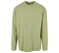 Urban Classics Heavy Boxy Acid Wash Long Sleeve T-shirt Green L Men