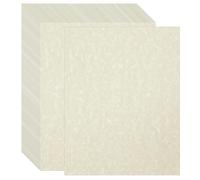 Acidea 100 Sheets Printed Parchment Paper, 100GSM Blank A4 Certificate Printing Paper, Ivory Antique Textured Double Side Printing Parchment Papers for Writing Resume, Diploma