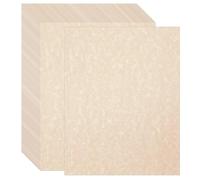 Acidea 100 Sheets Printed Parchment Paper, 180GSM Thicked A4 Blank Certificate Printing Paper, Beige Antique Textured Double Side Printing Parchment Papers for Writing Resume,Diploma