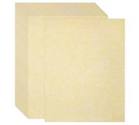 Acidea 100 Sheets Printed Parchment Paper, 90GSM Blank A4 Certificate Printing Paper, Vintage Antique Textured Double Side Printing Parchment Paper for Certificates, Resume, Diploma, Writing