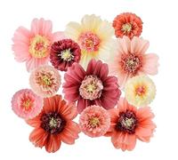 Acidea 12pcs Mix Tissue Paper Pom Poms Flower, Large Colorful Tissue Paper Flower, Handcrafted Giant Fiesta Paper Flowers for Weeding Birthday Baby Shower Nursery Party Wall Backdrop Decoration