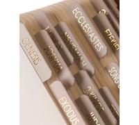 Acidea Bible Tabs for Women Study Bible, 80 Matte Laminated Bible Tabs(Gold Foil Embossed Lettering), Oak Catholic Bible Tabs, Bible Study Supplies, Bible Book Tabs