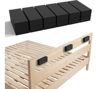 Acidea Furniture Wall Protectors, 23 Pcs EVA Foam Headboard Wall Protector, Furniture Bumpers, 10Pcs (20mm Thick)+ 13Pcs (3mm Thick) Bed Wall Gap Filler, Black Bed Stoppers For Headboard