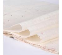 Acidea Mulberry Paper Sheets, 50 Sheets 11.8 x 15.7 inch, Off-White, Rectangular, Ideal for Decoupage, Painting, Calligraphy, Gift Wrap