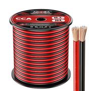 Acidea Speaker Cable - 16 Gauge 2 x 1.5mm² - 50m Speaker Wire CCA, Audio Cables for Car Audio, Home Theater, Copper Clad Aluminum (Red/Black)