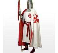 ACIMMI Clothing Freemason Knights Templer Medieval Tunic & Cape Cloak For Men Masonic Knight Templar Masonic Knight Templar Regalia LARP (XL)