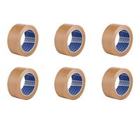 ACIT Brown Eco-Friendly Paper Tape, Pack of 6 Rolls, 164 ft x 2 in, Solvent-Free