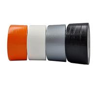 ACIT Colored Duct tape kit, one roll for each color (black, gray, white, orange), strong canvas duct tape