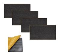 ACIT Insulating Adhesive Neoprene Sheet, Pack of 4 Sheets, Adhesive Gasket, Adhesive Rubber, Polyurethane Foam Panels, Black EPDM Foam Rubber (Spessore 5MM, 10 x 10 CM)
