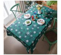 ACJSDGL Rustic Cranberry & Maple Leaf Tablecloth 55"x55" All-American Cotton Blend for Cozy Thanksgiving Feasts