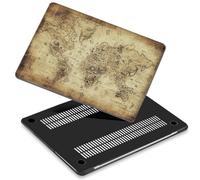 ACJYX Compatible with New Version 2025-2023 MacBook Air 15 inch Model A3114 A2941 A3241 with M3/ M2 Chip and Liquid Retina Display, Fashional Simple Funny Computer Protector Case, World Map