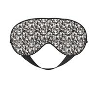 ack Grey White Camo Print Functionality Eye Mask Sleep Lightweight Travel Yoga Camping Outdoors Relaxation