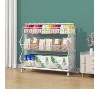 ack Sto Rack - Stackable Wire Display Stand for markets, 2-5 Tiers ack Shelf nizer, Vetable Sto Baskets, Retail Display Rack for ac & Groceries.