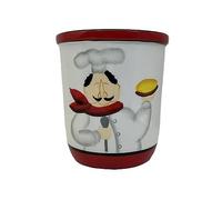 ACK Utensil Holder, Utensil Crock, Modern Kitchen Decor, Kitchen Storage (Bistro Chef)
