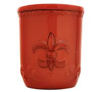 ACK Utensil Holder, Utensil Crock, Modern Kitchen Decor, Kitchen Storage(Fleur De Lis Burnt Orange)
