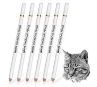 ACKKOR 6 PCS Highlight Eraser Pencils for Artists Highlight Eraser, Precision Rubber Pencil Erasers for Sketching Charcoal Sketch Drawings Pencils for Artists Revise Erasing