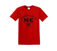 Acknowledge Me Roman Rings Red Medium T-Shirt - Funny Fan Tee |Retro Pro Wrestler Graphic Tee|Funny Apparel | Soft Cotton Casual Fit for Men & Women | Suitable for WWE, Fitness & Gym Lovers