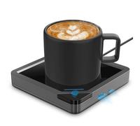 Acko USB Coffee Mug Warmer:Electric Coffee Cup Warmer for Desk 131℉/55℃ with Auto Shut Off-Coffee Accessories for Home Office Desk Black