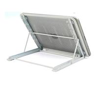 ACKTECH Laptop Stand,Foldable Portable Ventilated Desktop Laptop Holder, laptop Cooling raiser compatible with laptop/Mac/Notebook/tablet, Universal Lightweight & Adjustable Ergonomic holder (Silver)