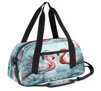 Ackutea A Pair of Red Birds in The Jungle Kids Duffle Bag Boys Girls for Overnight Travel Gym Sport, Small Duffle Bag for Kids