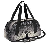 Ackutea Girl Praying to A Tree Made of Butterflies Kids Duffle Bag Boys Girls for Overnight Travel Gym Sport, Small Duffle Bag for Kids