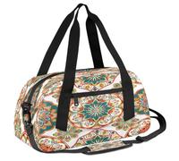 Ackutea Kaleidoscope Pattern Kids Duffle Bag Boys Girls for Overnight Travel Gym Sport, Small Duffle Bag for Kids