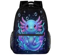 Ackutea Kids Backpack for Boys - School Bag Laptop Backpack College Bookbag for Children Teens Elementary Middle School, Axolotl, Daypack Backpacks