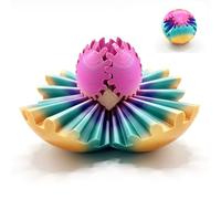 Ackygetrich Gear Sphere, 3D Printed Gear Ball, Gear Sphere Fidget Toy Stress Relief Toy for ADHD, Anxiety Relaxing Toy for Stress Ball, Gear Sphere Desk Toy (Candy gradient color)