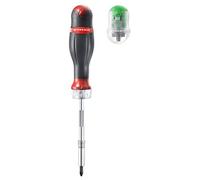 ACL.1A FACOM 225MM PROTWIST RATCHET BLADE HOLDER SCREWDRIVER PLUS 15 BITS SLOTTED-PHILLIPS-POZIDIV-HEX-HOLLOW HEX
