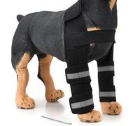 Acl Brace for Dogs, Strong Support Dog Knee Brace for Torn Acl Front Legs, Hip Dysplasia Arthritis Pain Relief, Osteoarthritis, And Ligament Injuries, Prevent Licking Wound,Black,L