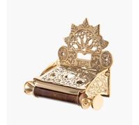 ACL Toilet Roll Holder Wall Mounted - Flap Style Toilet Paper Holder for Bathroom - Solid Brass Novelty Toilet Roll Holder with Included Hardware