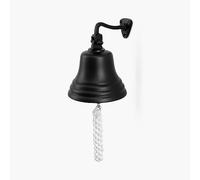 ACL Wall Mounted Bell | Last Orders Bell with Rope Pull | Ideal for Home Bar, Pub, Reception | Classic Nautical Decor | Crisp, Loud Sound | Black Bell Premium Bar Accessory 12,7cm